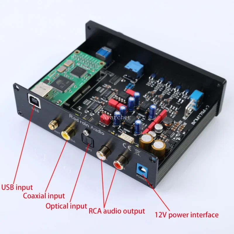 Nvarcher Dual PCM1794 DAC USB Optical Coaxial Bluetooth 5.1 LDAC APTX-HD Lossless  Sound Card