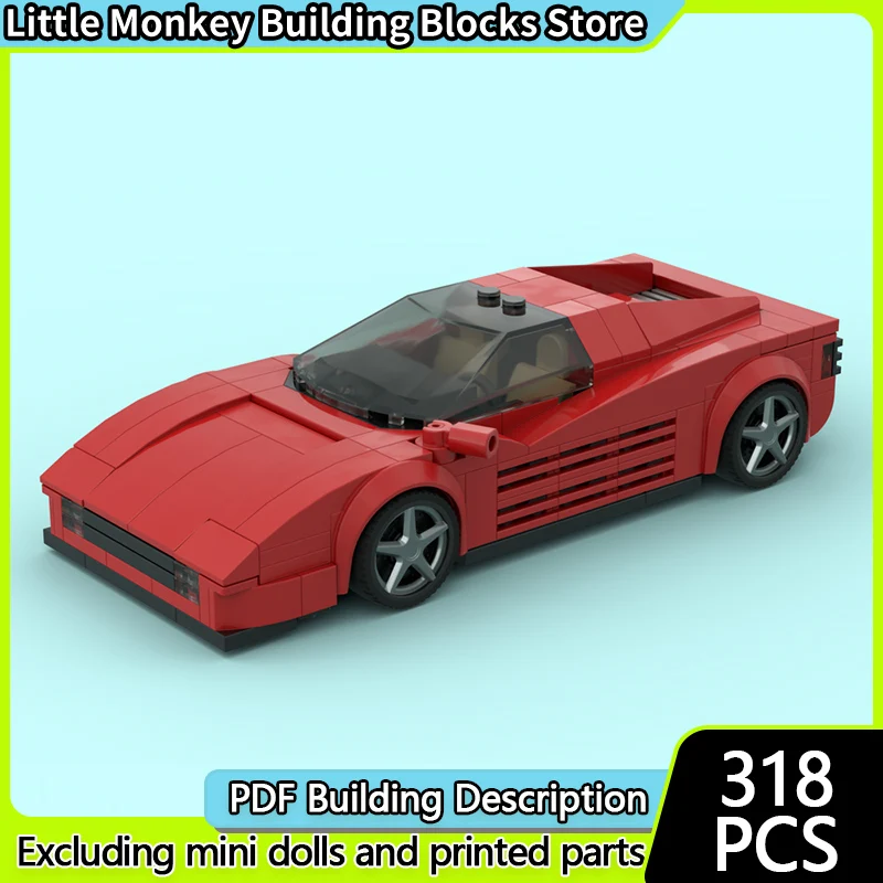 

Speed Racing Car Model MOC Building Bricks Hybrid Super Sports Car Modular Technology Children Holiday Gifts Assemble Toys Suit