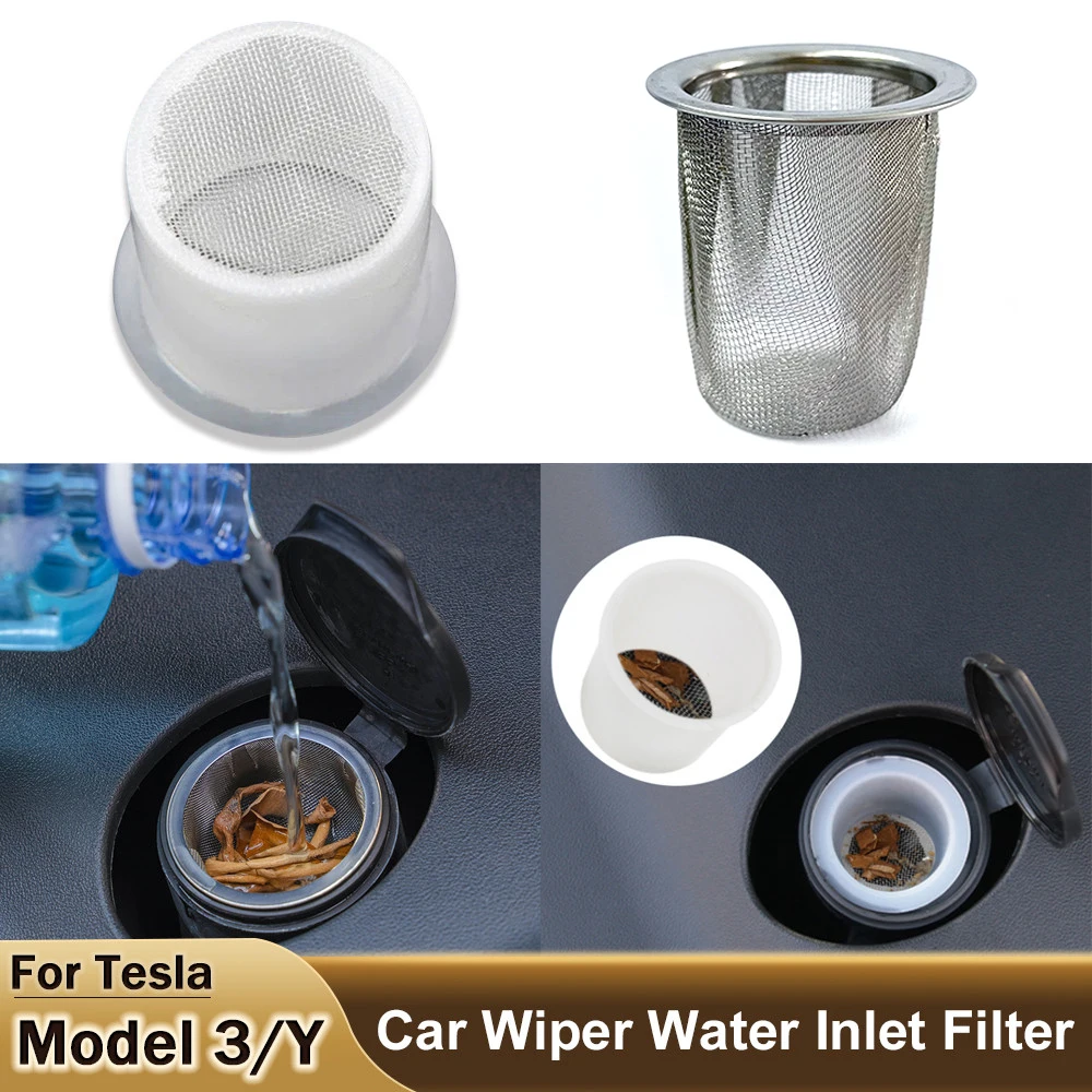 

For Tesla Model 3 Y 2021 Car Windshield Fluid Reservoir Wiper Water Inlet Filter Auto parts modification Accessories