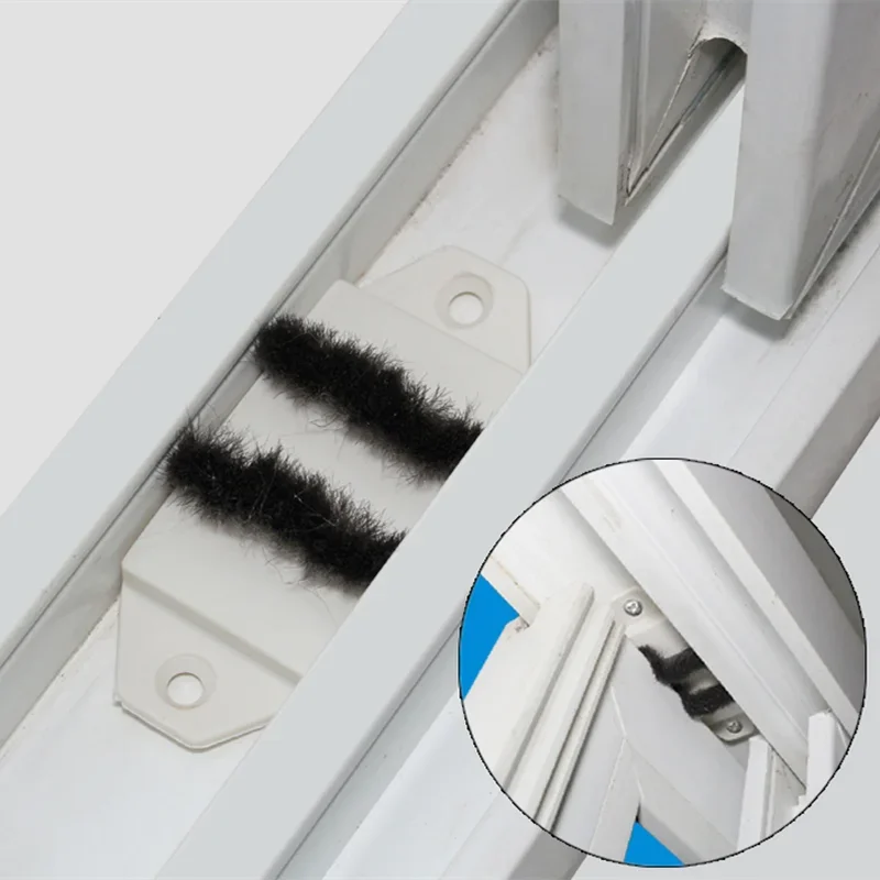 2pc Window Sliding door Windproof fitting sealing strip track Soundproof dustproof block gine Universal window Dressing Hardware