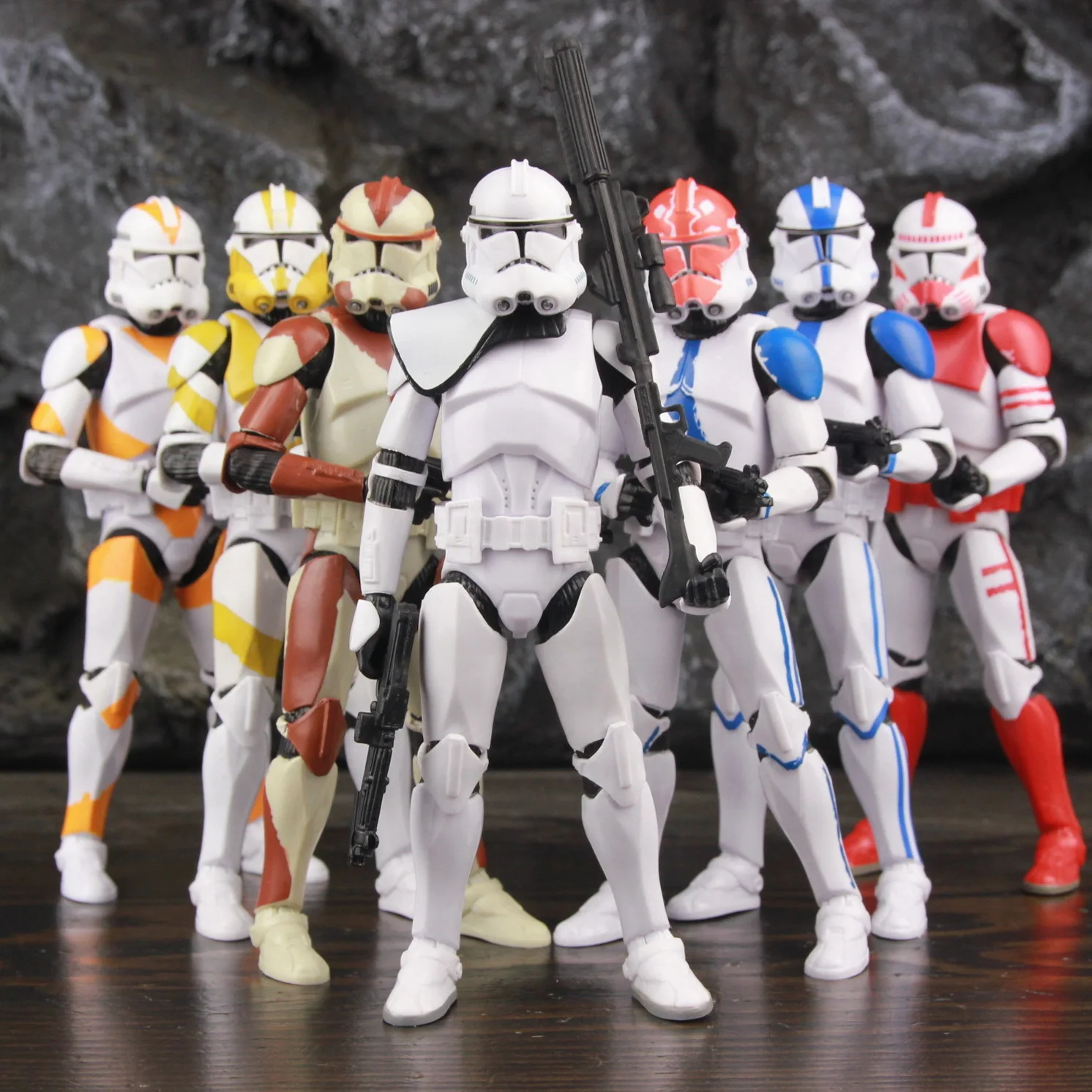 Star Wars 104th 212th 442nd 332nd 501st 6'' Action Figure ARC ARF Trooper Shock Asohka Commander Phase 2 Episode II Clone Toys
