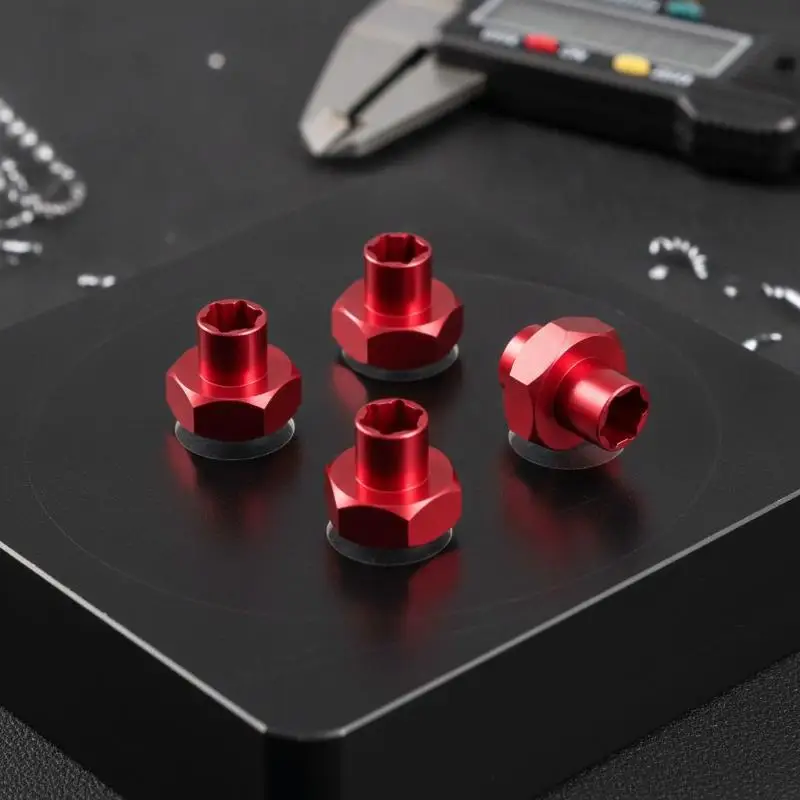 Hex Wheel Hub Adapter Conversion Parts 4Pcs 5mm to 12mm Aluminum Alloy for 1/10 RC Off-Road Car Hobby Accessories