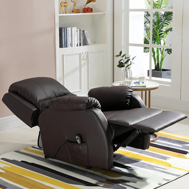 Luxury Home Sectional Furniture Living Room Mechanism Electric Manual PU Leather Fabric Recliner Bed Sofa Chair Set for Sale fac