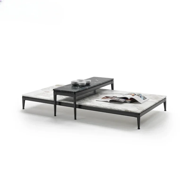 Italian marble coffee table, simple and modern,