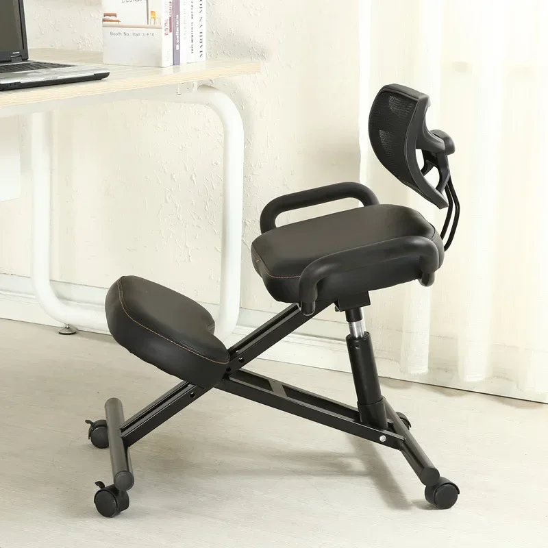 Corrected Sitting Position Backrest Home Computer Chair Folding Steel Writing Chair Rotating Lifting Ergonomic Chair