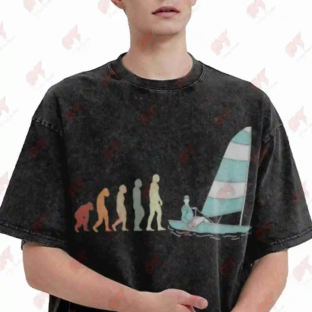 Sailing Vintage Washed Tee Pure Cotton T-Shirt
