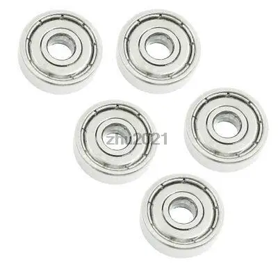 

5 Pcs Skateboard Deep Groove Radial Ball Bearings 625ZZ 16x5x5mm