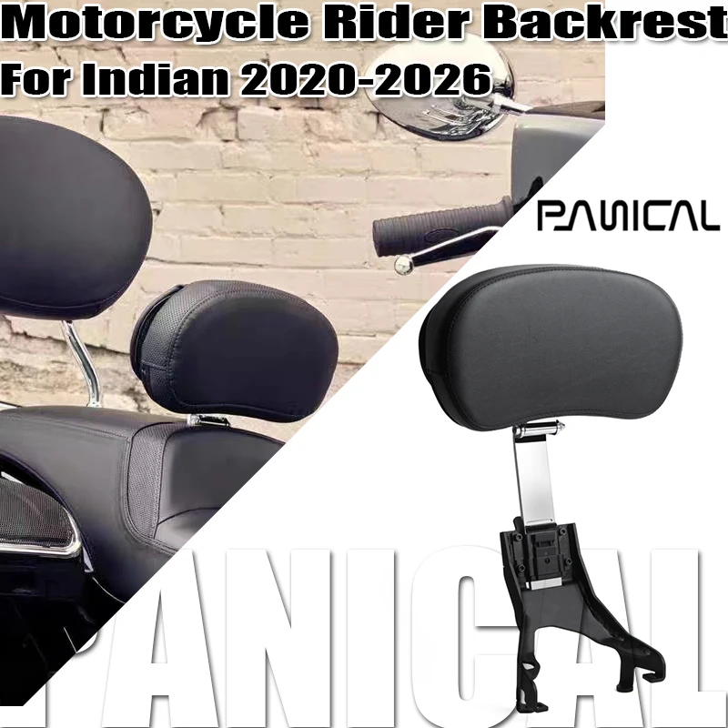 Panical For Indian Challenger Highway Master Adjustable Plug In Driver Rider Backrest Pad Sissy Bar Motorcycle Accessories 20-26