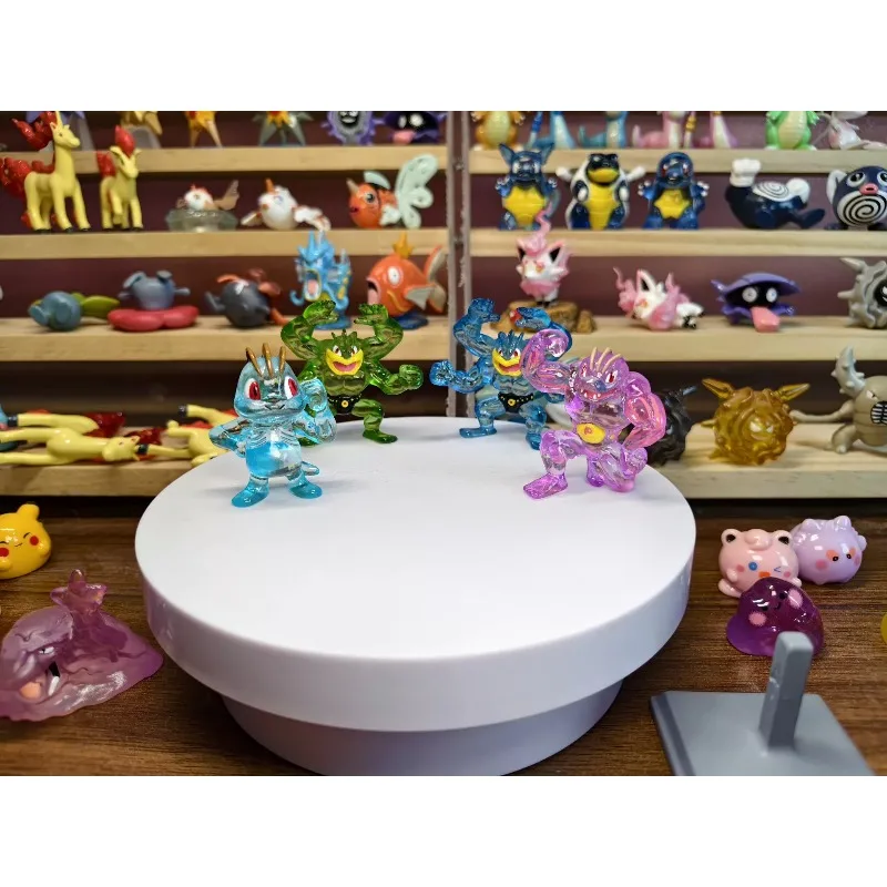 Figura de Pokémon Machoke, Machop, Machoc, Machollo, Macham, Mackogneur, Machomei, Mini Muñeco, Modelo Transparente, Juguete de Regalo
