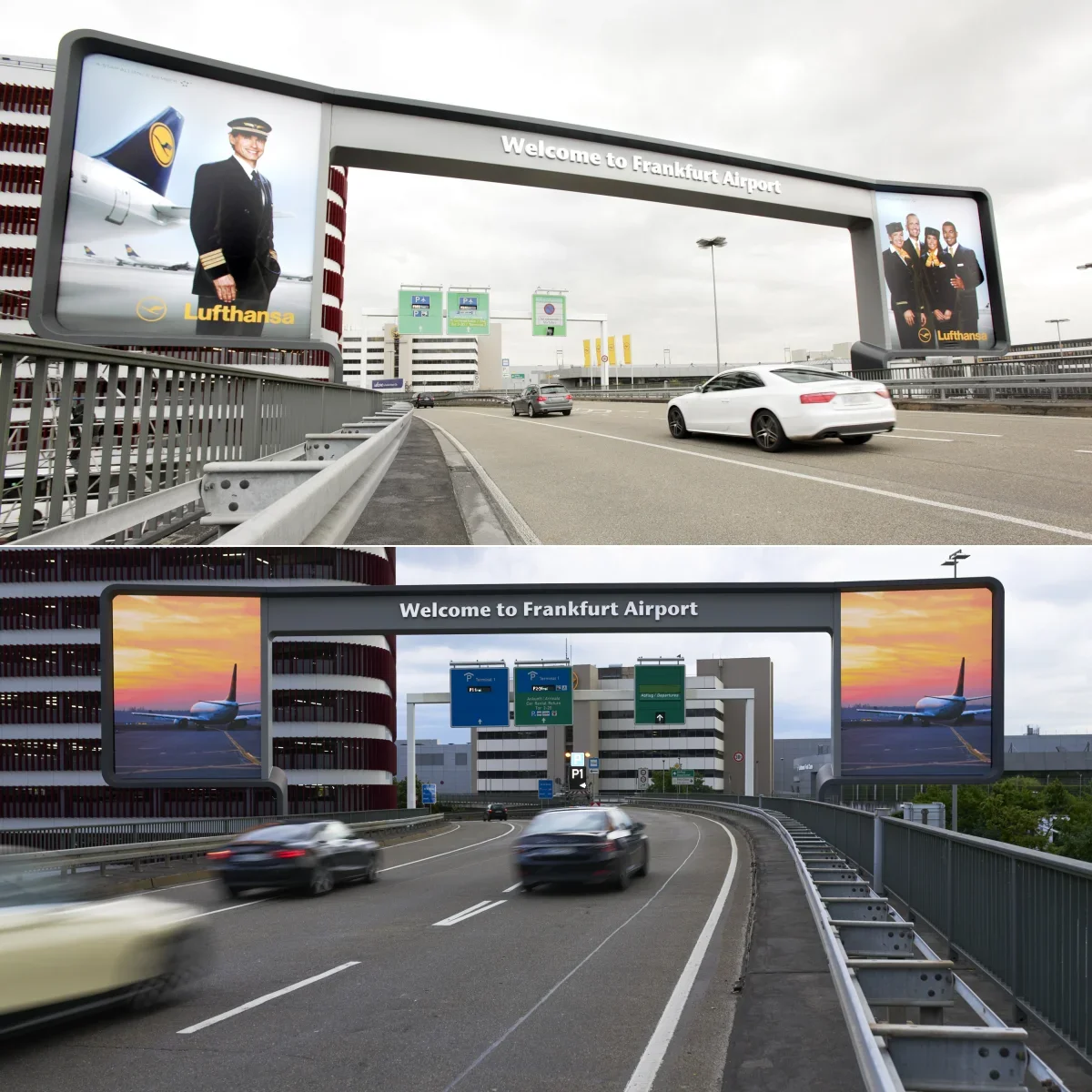 US Airport Digital Signage LED Billboard IP65 Waterproof Anti Glare Video Wall For Flight Information And Wayfinding