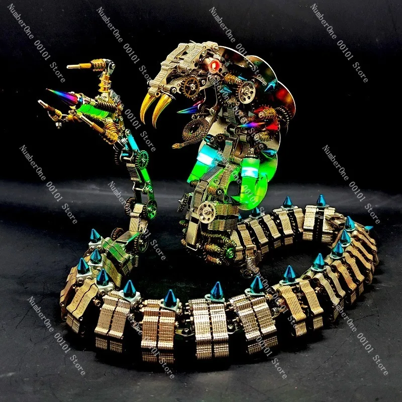High-Difficulty Metal Assembly Model, Precision 3D Mechanical Puzzle Toy, Hand-Assembled Figurines for Display and Craftsmanship