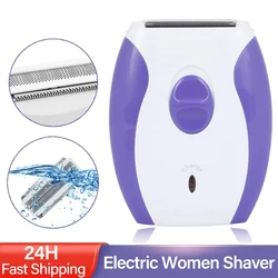 Recarregável lady shaver ladies removedor de cabelo barbeador feminino rosto aparador de remoção do corpo braço depilação navalha