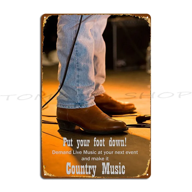 Make A Stand For Country Music Metal Sign Poster Wall Mural Pub Plates Pub Mural Garage Custom Tin Sign Poster