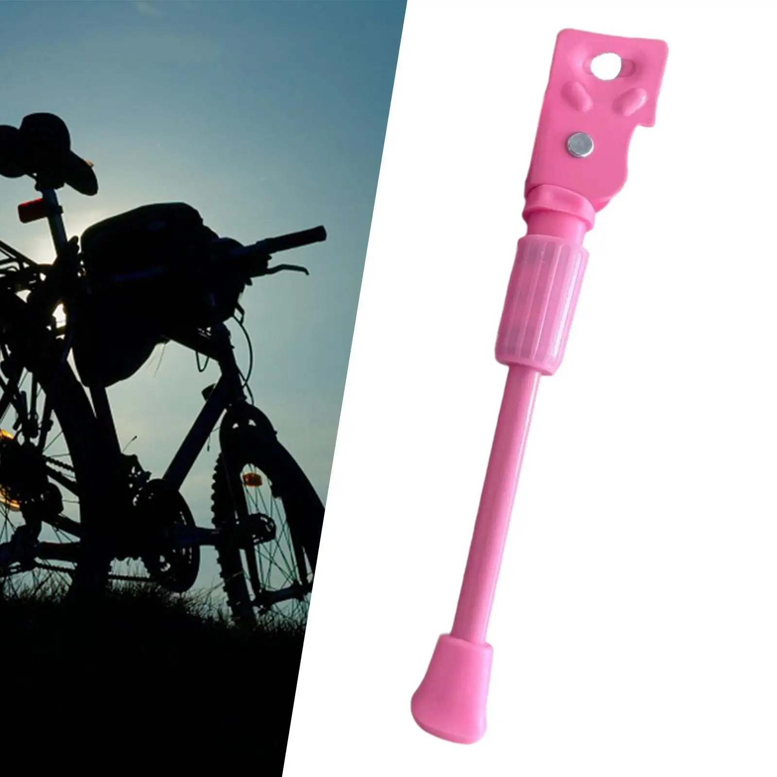 Kids Bike Kickstand Foot Support Leg Kick Stand for Road Bikes Mountain Bike Side Support Boys Girls BMX Bicycle Spare Parts