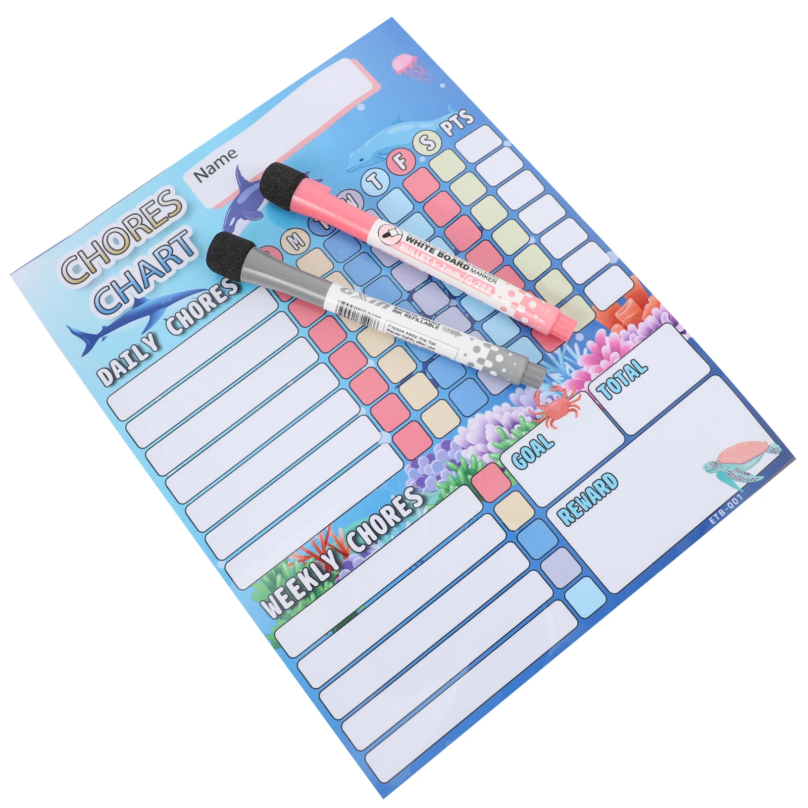 

Children Household Behavior Chart Kids Routine Reward Soft Rubber Magnetic Teaching Convenient Kids Calendar Accessories