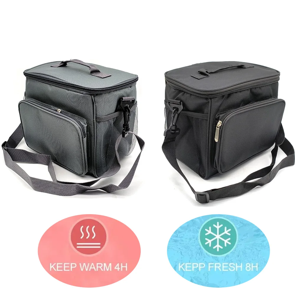Insulated Lunch Bag Large Capacity Lunch Bags For Women Men School Work Reusable Lunch Bag With Adjustable Shoulder Strap