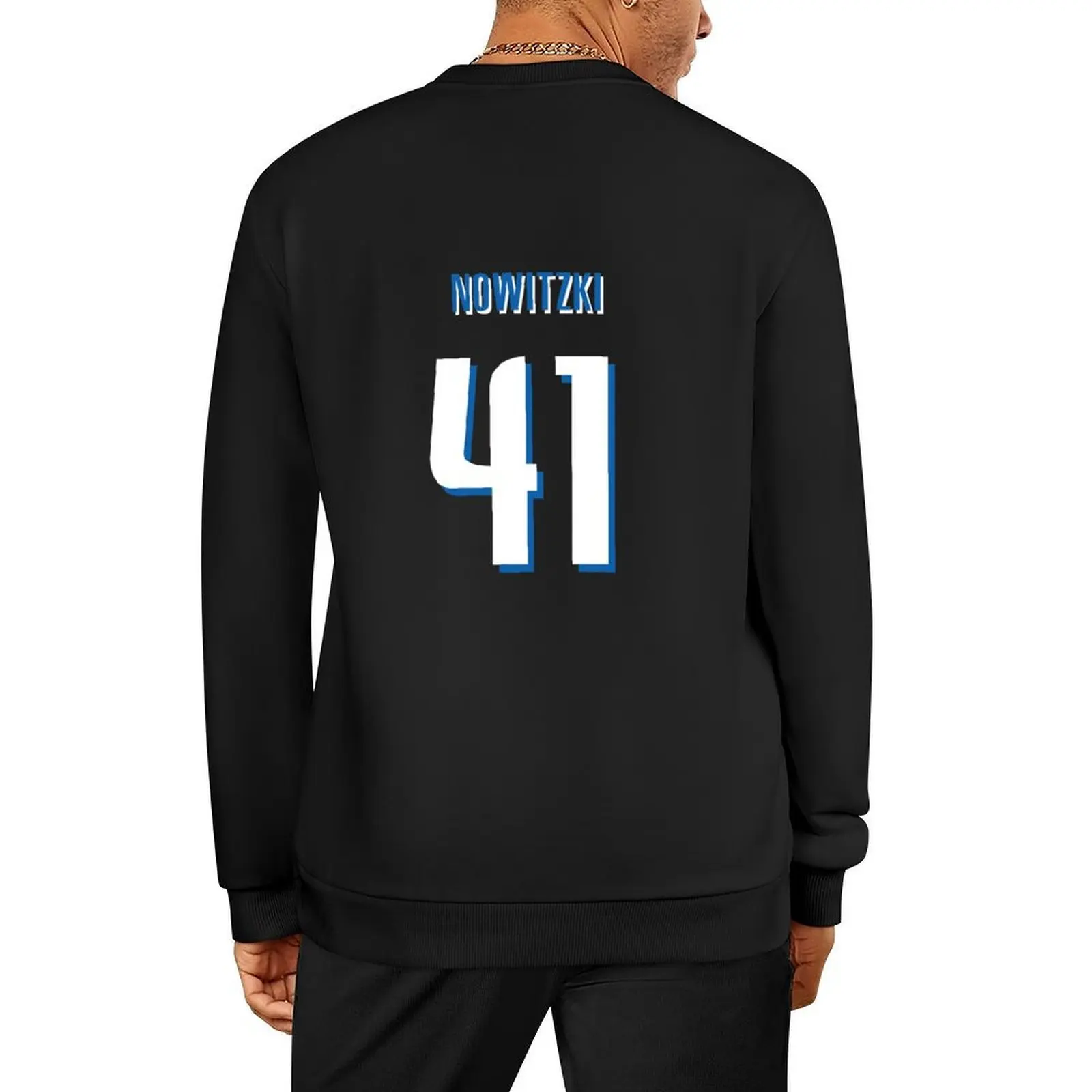 

Dirk Nowitzki 41 Dallas Gametime Pullover japanese style men's clothes mens designer clothes oversize sweatshirt