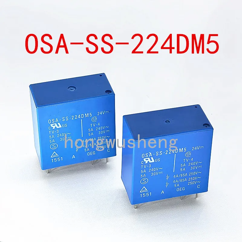 100% New 1pcs  OSA-SS-224DM5  DC24V  relay  5A  6pins