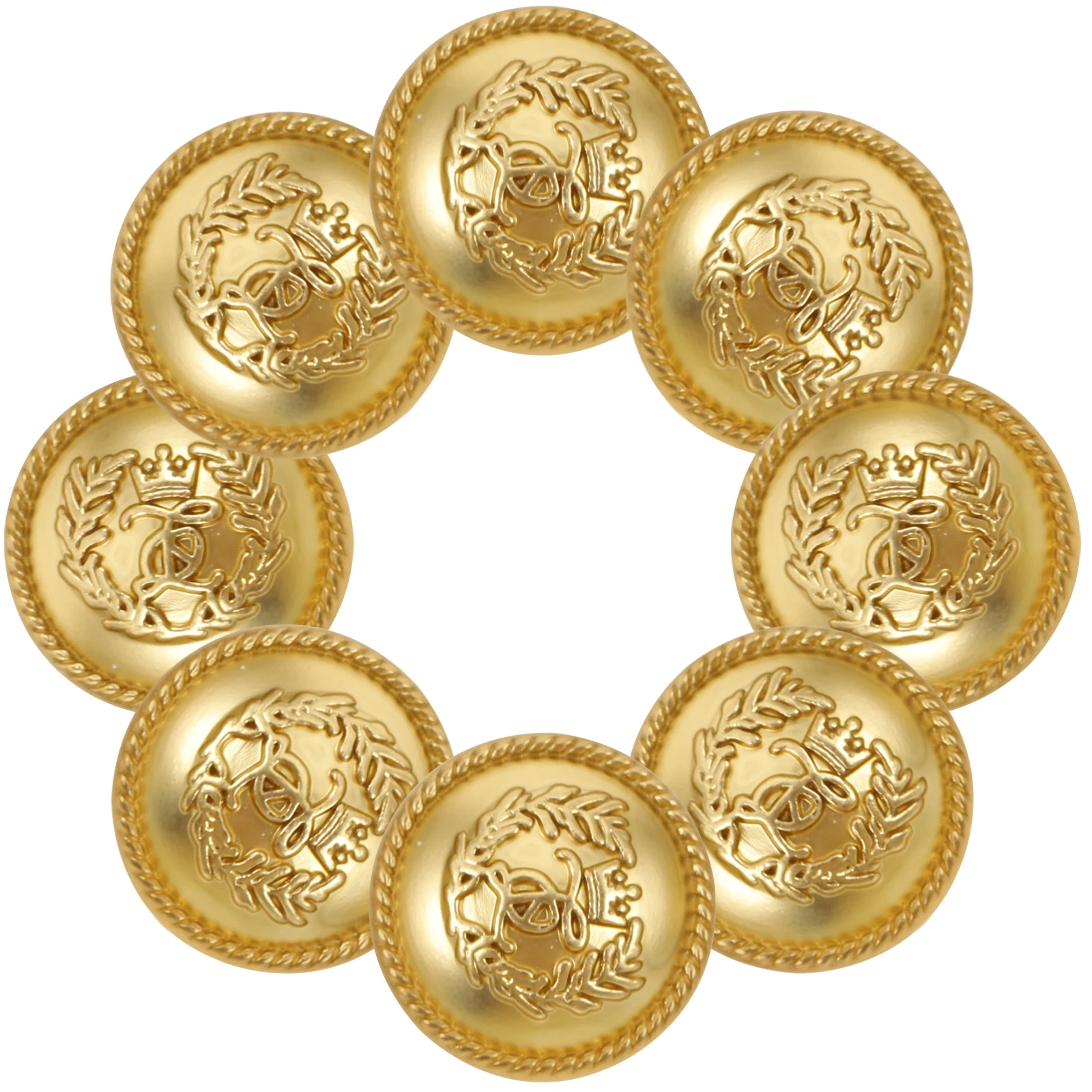 

20Pcs Crown Decor Buttons Alloy British Styled Shirt Sewing DIY Clothing Decors Durable Practical Versatile Metal Shirt Buttons