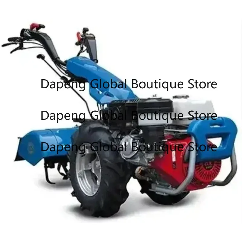 Multi-functional die-sel rotary tiller for home use, capable of soil loosening and trenching, versatile in one machine