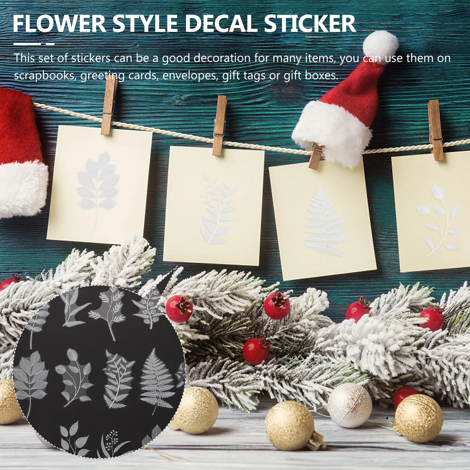 

5Sets Retro Botanical Stickers High Quality Japanese Paper Flower Style Labels for Scrapbook Decoration Album DIY Craft