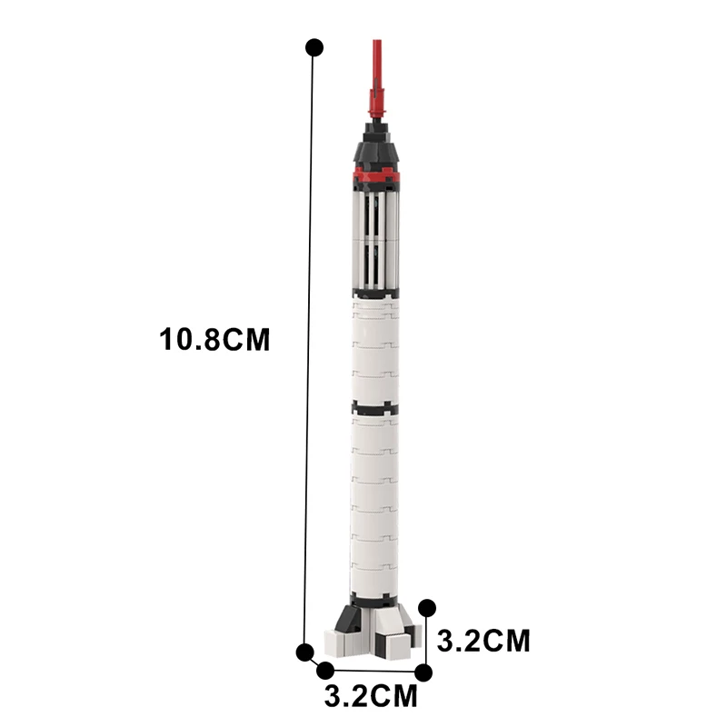 Gobricks Moc Rakete Bausteine Mercury & Gemini Sammlung Saturn V Skala Rakete Launcher Bausteine kinder Spielzeug