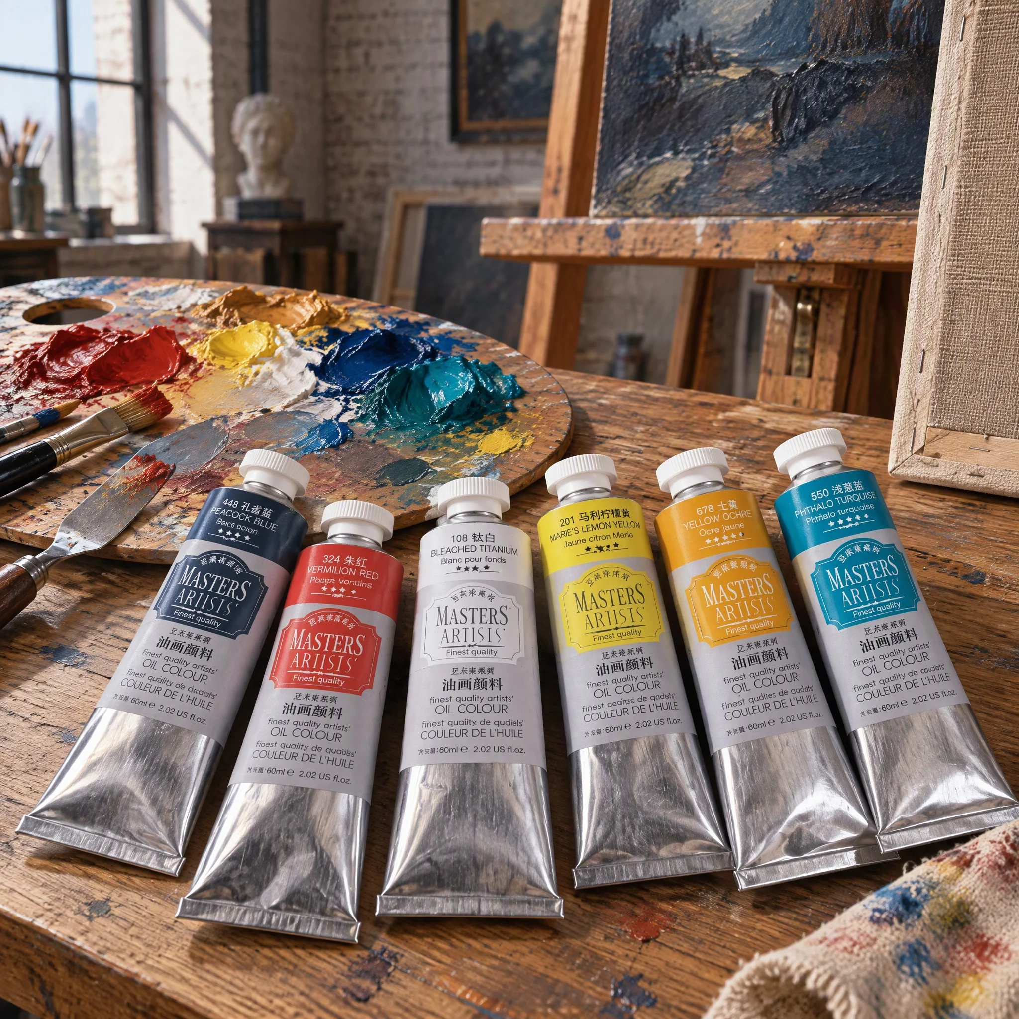 Marie's Oil Painting Pigments Artist-Grade Genuine 60ml Single Stick Art Creation Premium Color Series Professional Painting