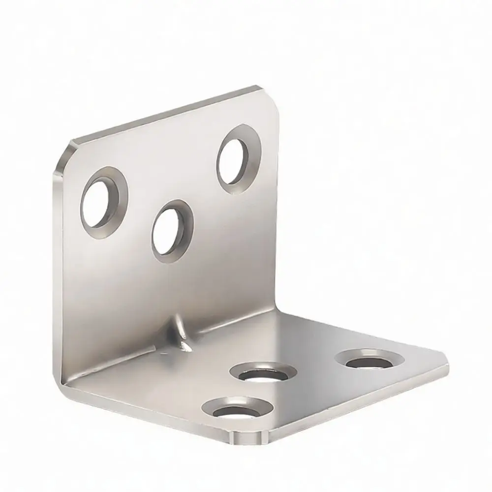 Heavy Duty 90 Degree Corner Brace Stainless Steel 6 Hole L Bracket Furniture Support Joint Fastener Cabinet Shelf Hardware