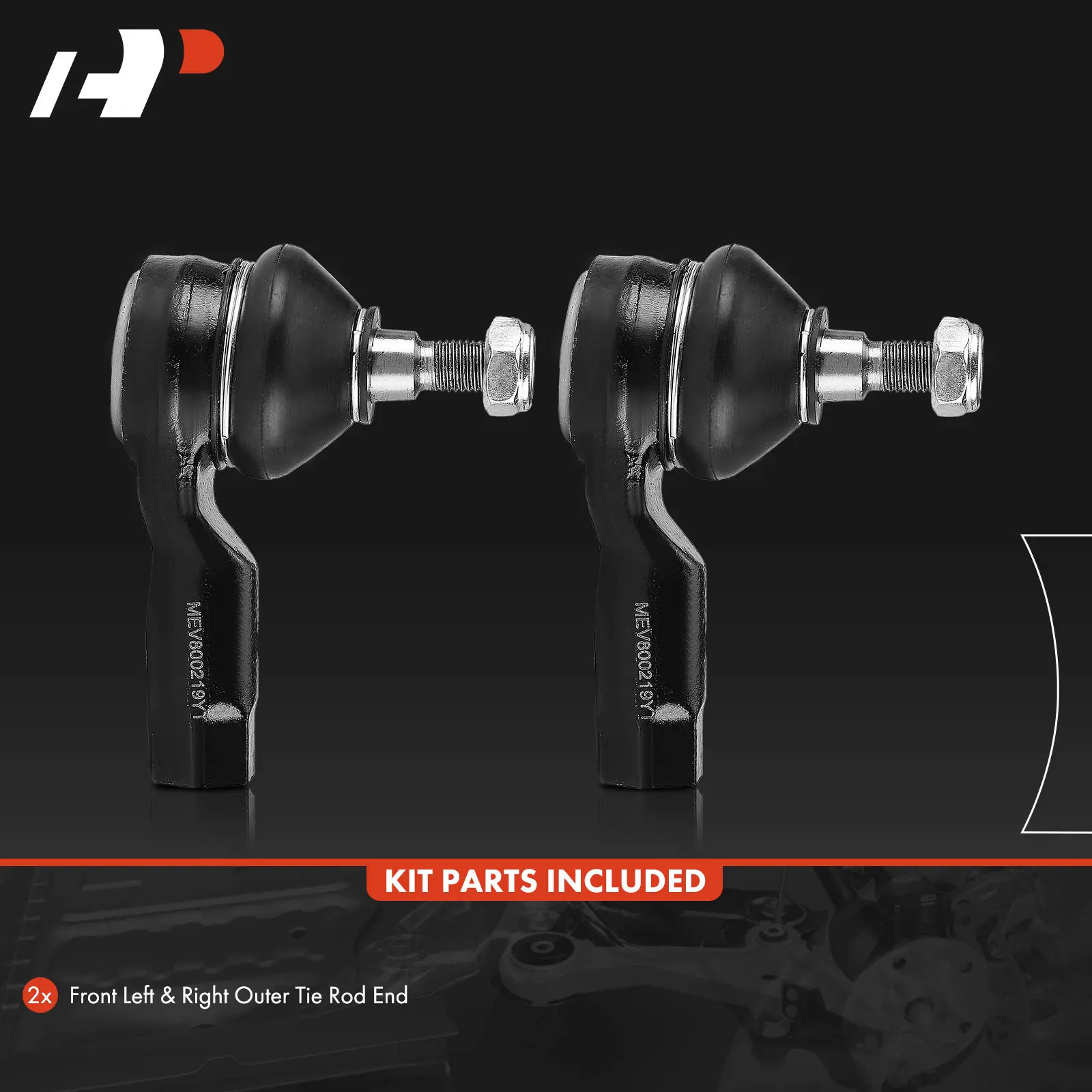 A-Premium Front Outer Tie Rod End for Mitsubishi Lancer 2008-2015 Eclipse 2006-2012 Galant 2004-2012 Endeavor 2004-2008