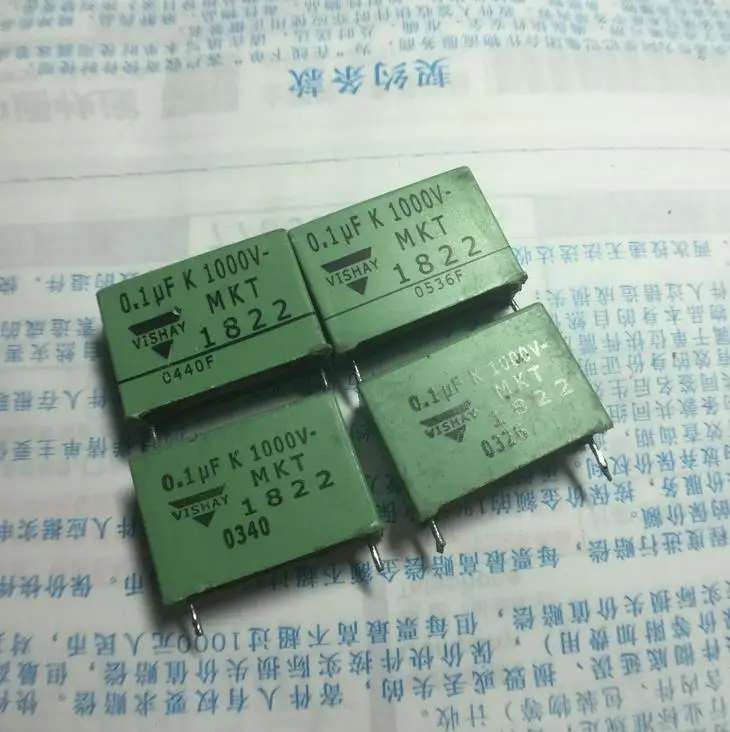 100pcs Premium for Israel VISHAY 1822 Series 0.1uF 1000V Non-polar Film Coupling Capacitor