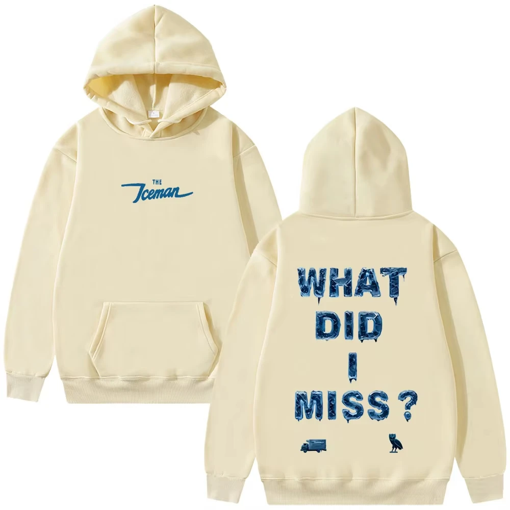 Rapper Drake What Did I Miss Impressão gráfica Hoodie Homens Mulheres Hip Hop Moda Pulôver Hoodies Moletom Vintage Masculino
