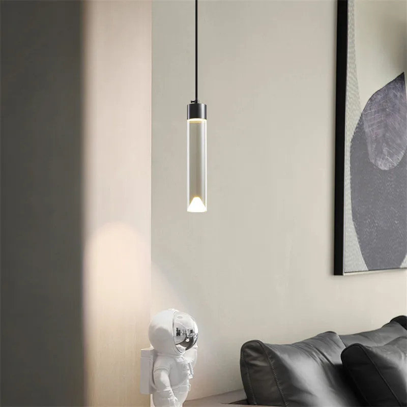 TYLA-Lâmpada pingente de latão contemporâneo LED, luz suspensa criativa, 3 cores, apto para casa, cama, quarto