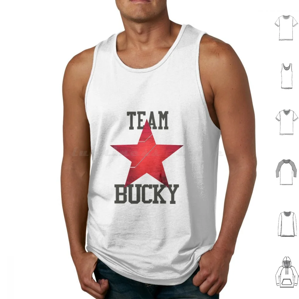 Team Bucky Tank Tops Vest Sleeveless Team Cap Team Bucky Bucky Barnes James Buchanan Barnes