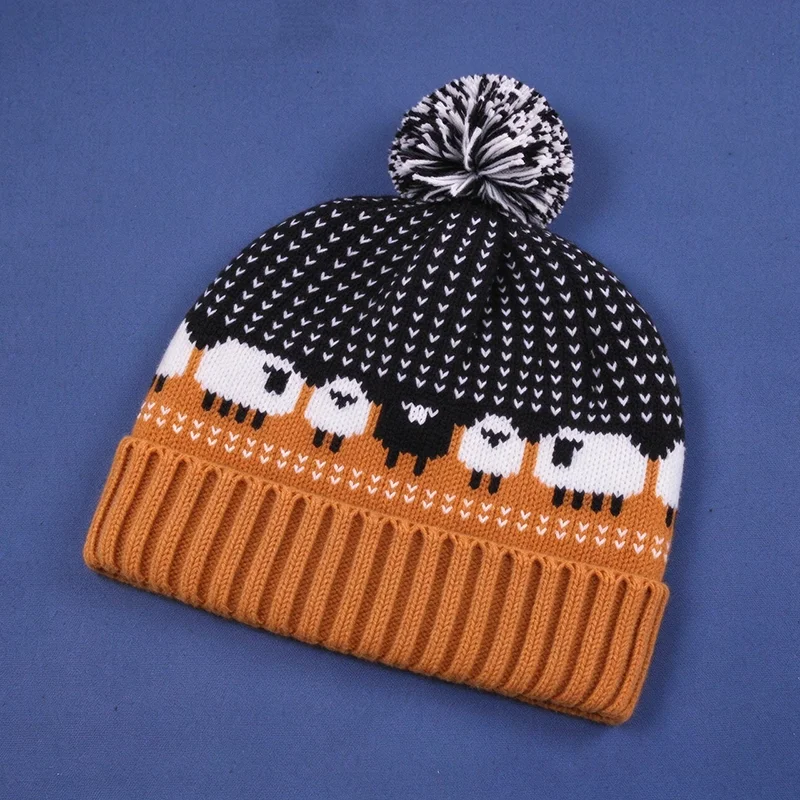 Movie Bryan Hodukavich Protagonist Style Cosplay Wool Knitted Hat Pompom Hat Halloween Zombie Theme For Women Men Carnival Props