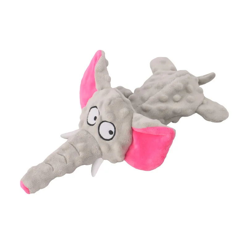 Animal Shape Squeaky Toys Plush Dog Toy Cute Bite Resistant Fleece Dog Toys for Small Large Dogs Puppy Pet Dog Accessories