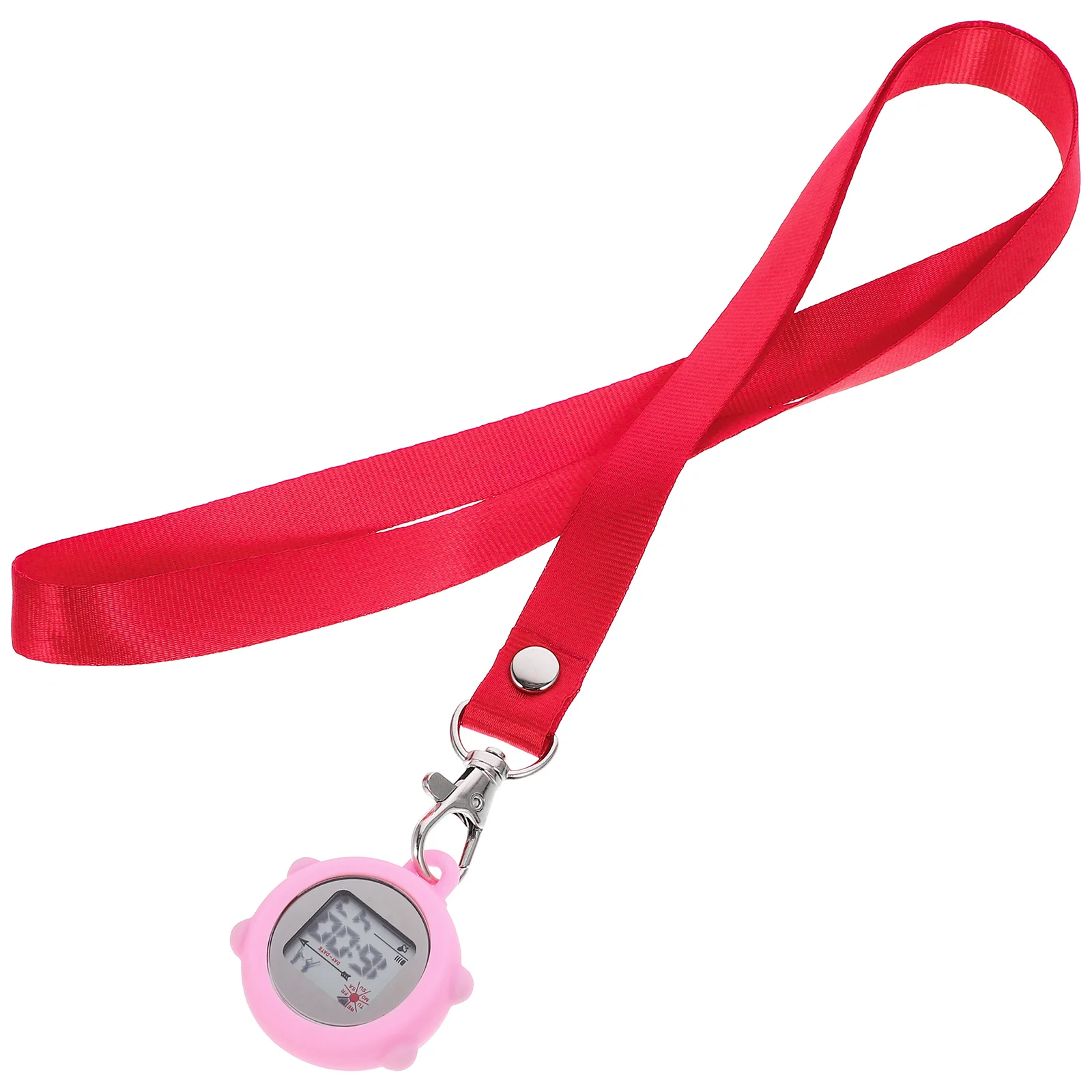 

Electronic Nurse Big Round Face Simple Design Portable Pocket Clip On Watches Easy Read Time Long Lasting Appearance Women Men