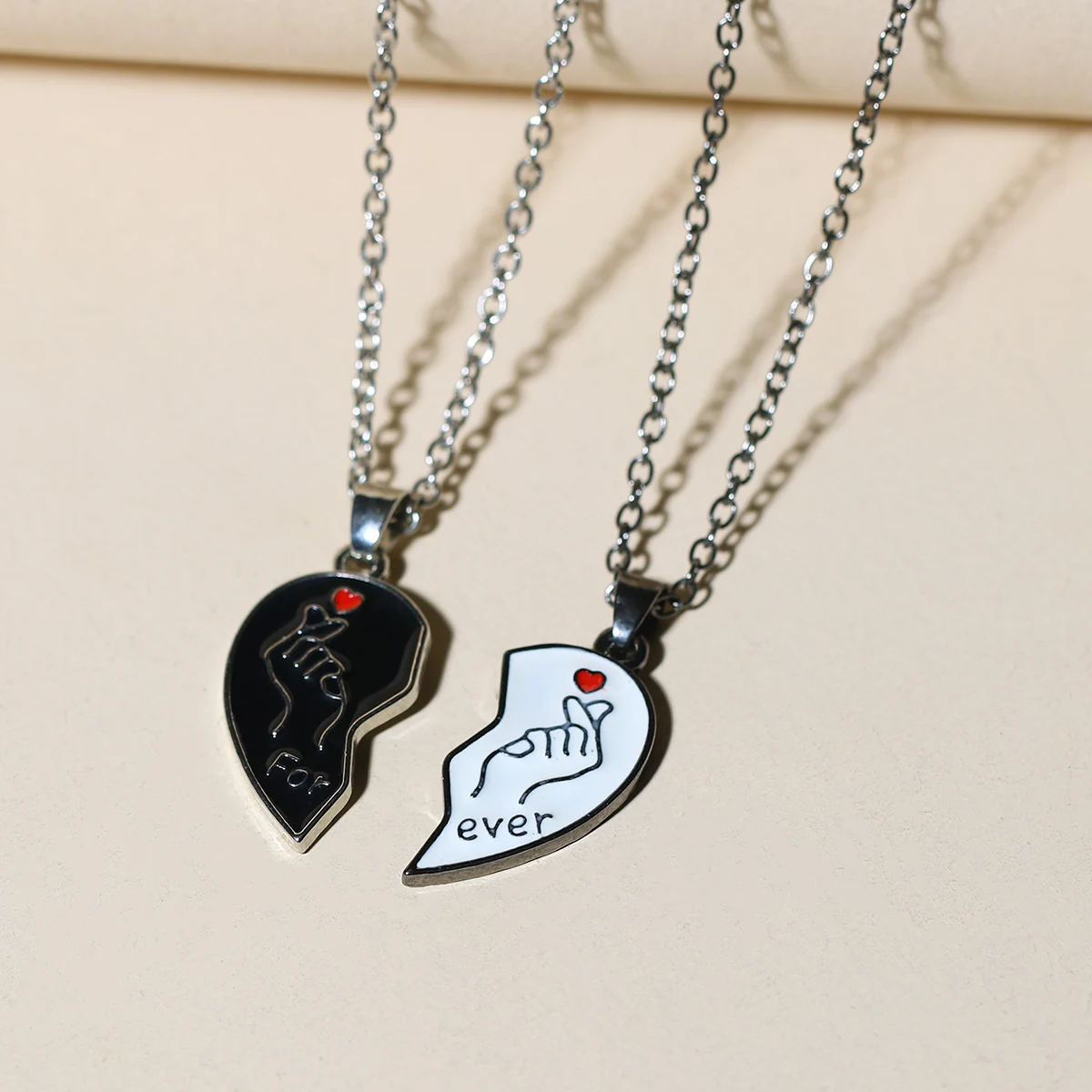 قلادة قلادة للأزواج، الإسورة، المجوهرات، قلب الحب #2