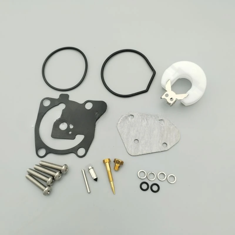 Carburetor Repair Kit 66T-W0093-00 Replacement for Yamaha 40HP Outboard Motor Parts 66T-W0093-01