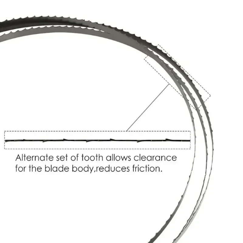 Hoja de sierra de banda piezas, 4 hojas de 1425mm, 1425mm, 6,35mm, 0,35mm, 6T, 10T, 14T, TPI, para cortar madera