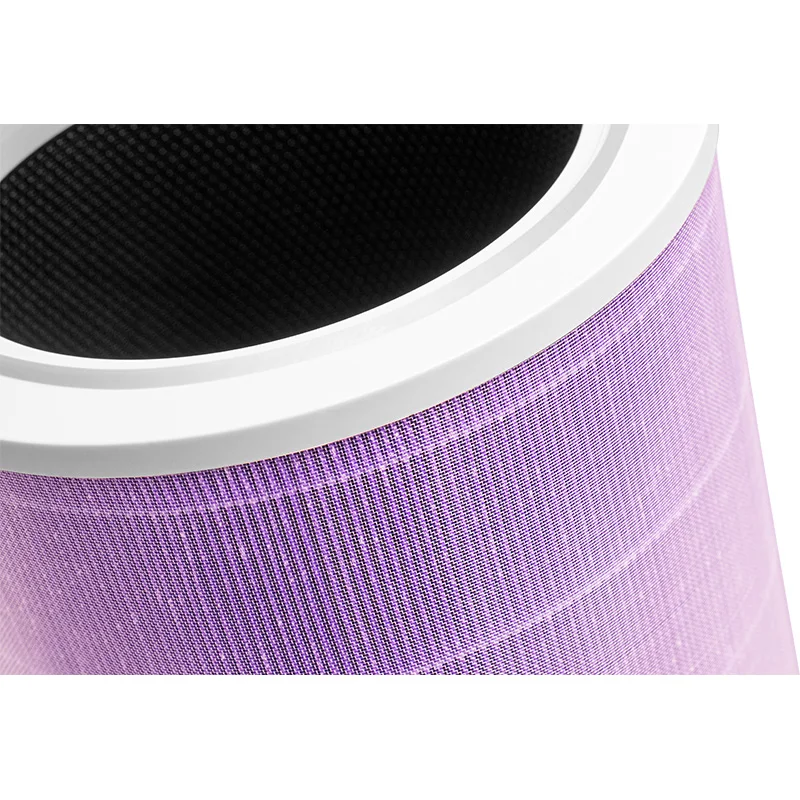 Replacement For Xiaomi Air Purifier Filter Mi 1 / 2 /3 Generation Pro 2S Cylinder Purple Filter With RFID Clip