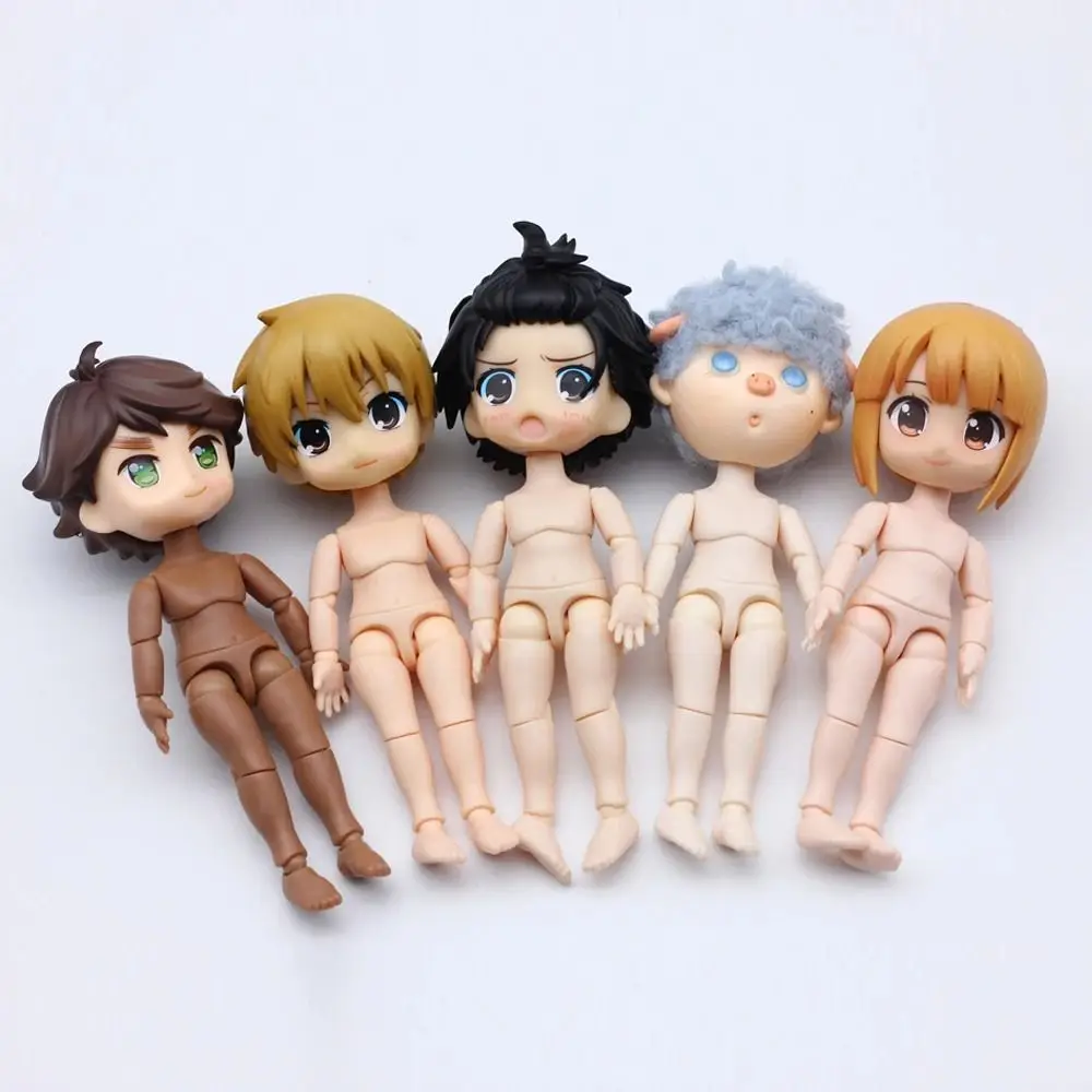 

Children Gift Spherical Joint Ob11 Doll Body Multi-skinned Moveable Joints Doll Model Body Hand Set 10.5cm Obitsu Doll DIY Toy