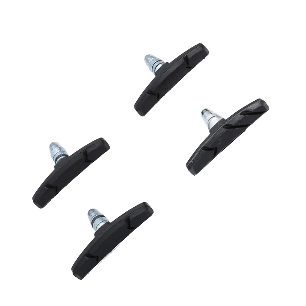 3 pares de pastillas de freno en V para ciclismo de montaña y carretera, bloques de zapatas de frenado, accesorios de ciclismo para sistema de frenos en V (rojo)