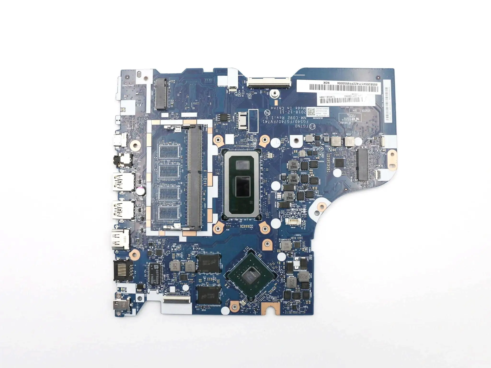 NM-C092 Mainboard For Lenovo ideapad L340-15IWL L340-17IWL Laptop Motherboard  with i3 i5 i7 CPU MX230-GPU 100% test OK