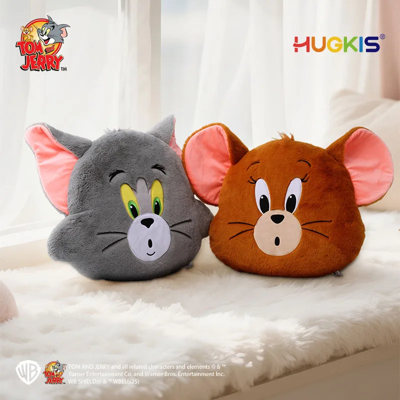 

40/48cm cartoon Tom and Jerrys plush pillow PP cotton stuffed kawaii doll sofa ornaments decorative pillow Holiday gift