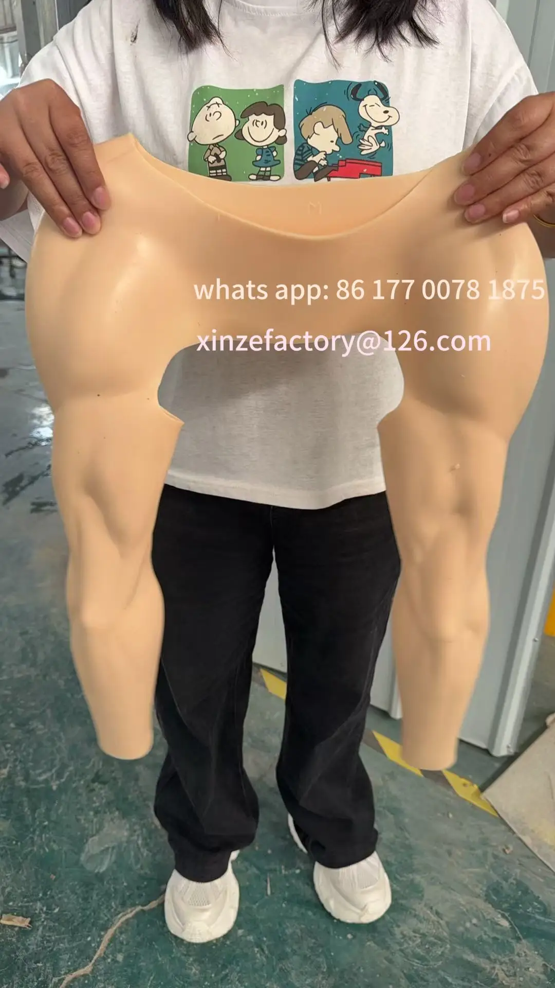 

Настраиваемый новый приятный для кожи силиконовый реалистичный чехол для мышц плеч для мужчин, перчатки для рук, костюм для косплея, чехол для кожи