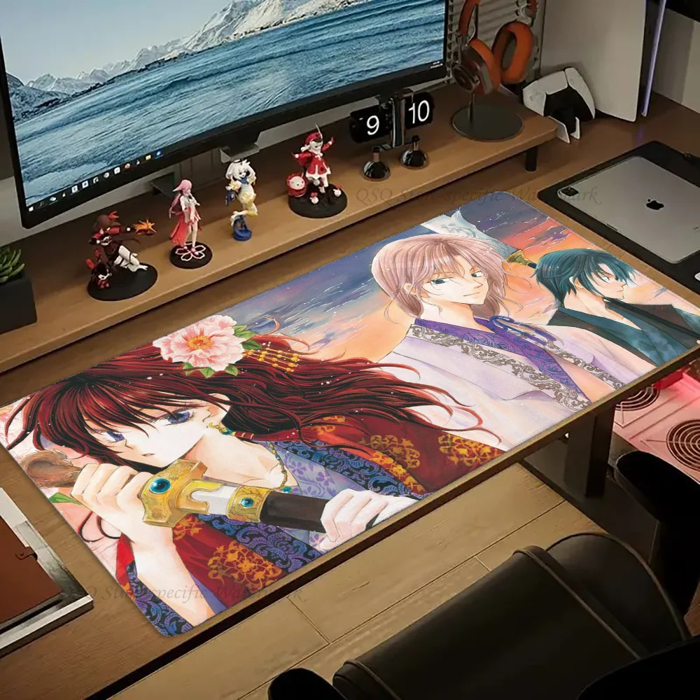 Anime Yona Of The Dawn Mousepad Mouse Mat Desk Mat With Pad Gaming Accessories Prime Gaming XXL Keyboard Pad Padding Mat