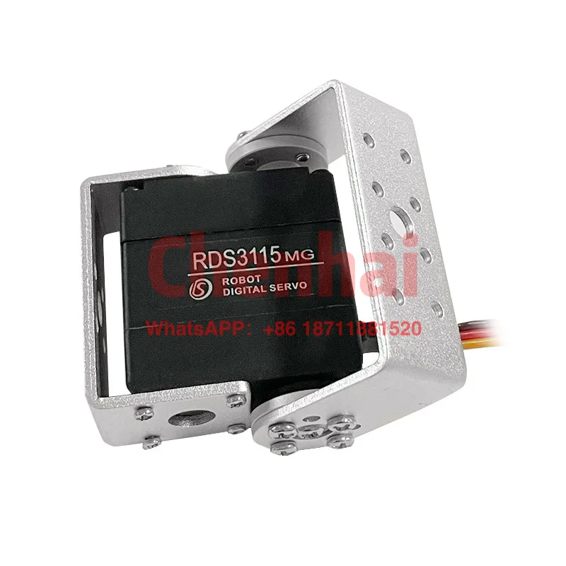 

Double shaft steering gear RDS3115 15KG steering gear model robot parts manufacturers direct quality assurance