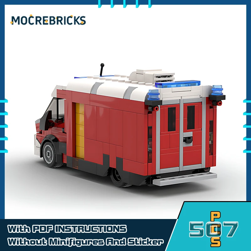 

Speeds Champion French VSAV Ambulance Model Building Blocks City Escort Vehicle Classic Model Children's Educational Toy Bricks