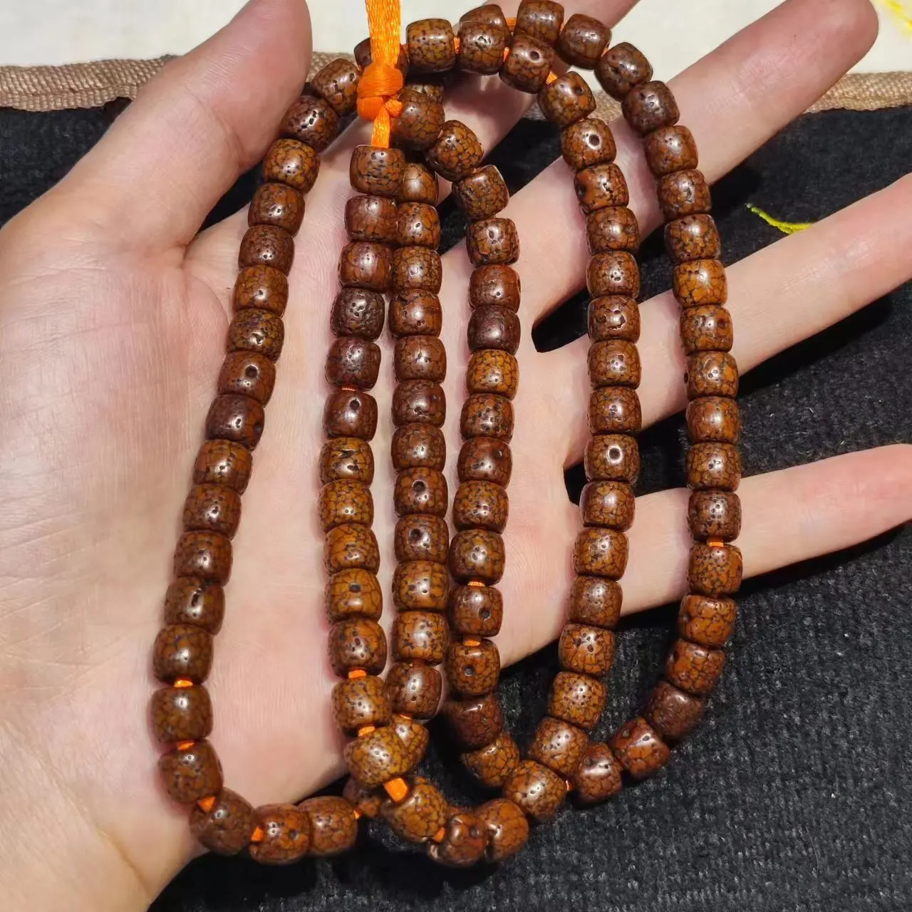 1pcs/lot Old Bodhi Seed Buddha Bead Bracelet 108 rosaries Men's and women's styles Tibetan ethnic style Collectible handmade diy