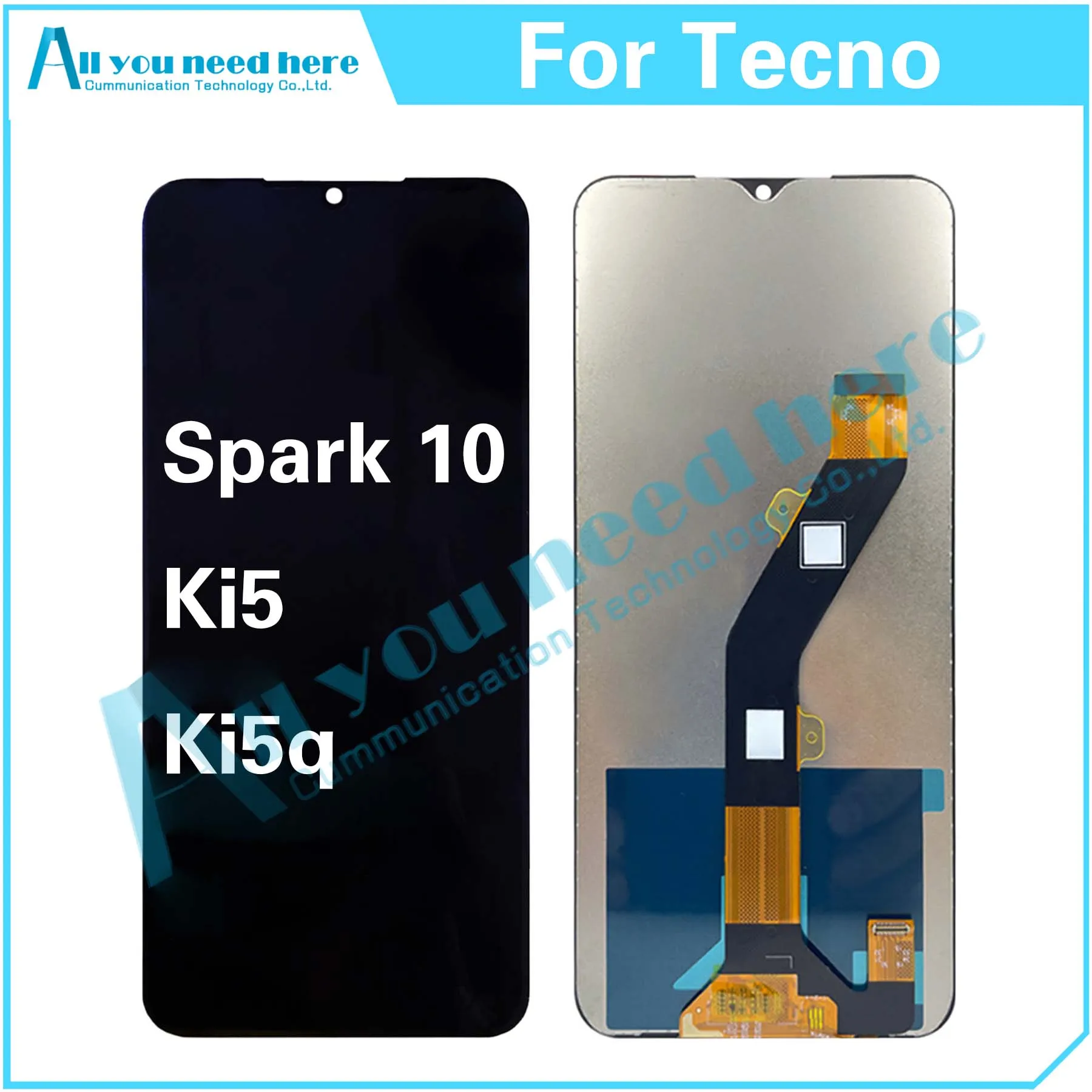 

100% тест для Tecno Spark 10 Ki5 Ki5q Spark10 ЖК-дисплей